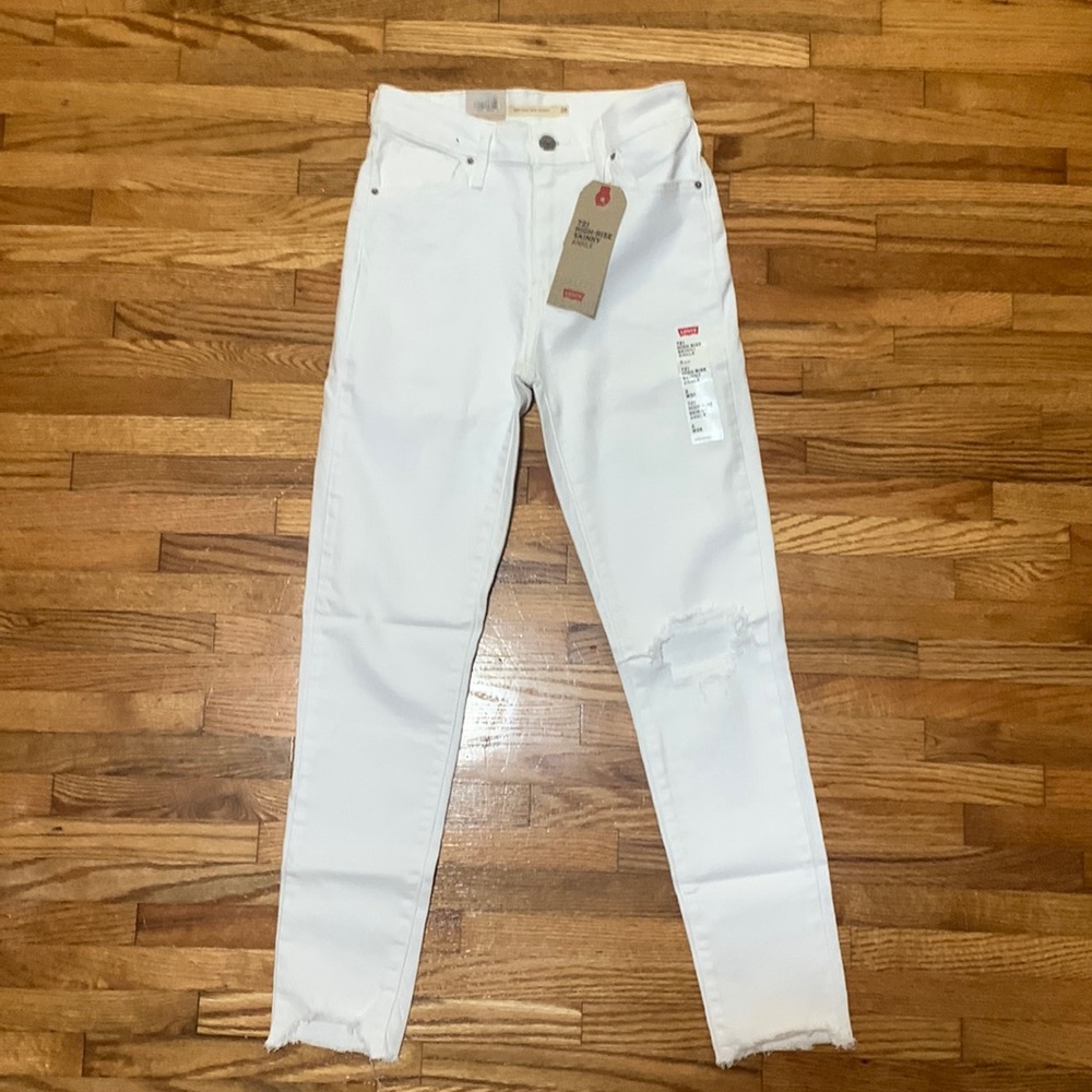 White Levi Jeans